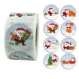 2 PCS Christmas Sticker Santa Claus Holiday Decoration Sticker Label, K-10-38, K-11-38 K-11-38 K-11-38