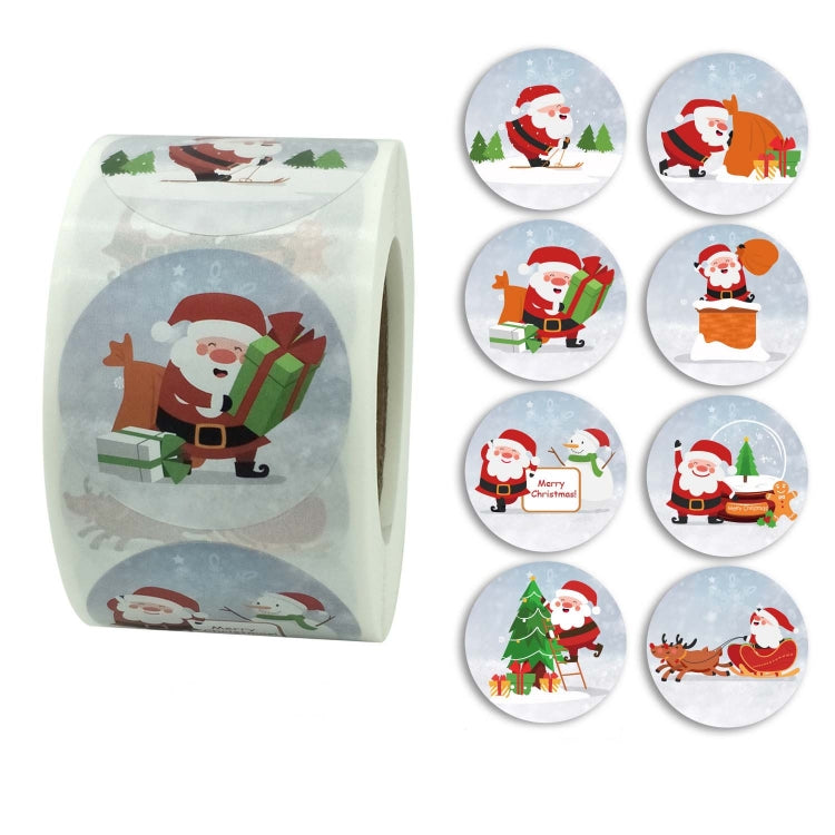 2 PCS Christmas Sticker Santa Claus Holiday Decoration Sticker Label, K-10-38, K-11-38 K-11-38 K-11-38