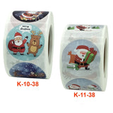 2 PCS Christmas Sticker Santa Claus Holiday Decoration Sticker Label, K-10-38, K-11-38