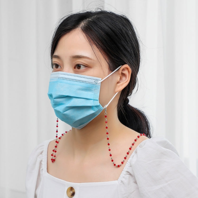 Necklace Personalized Handmade Crystal Bead Chain Mask Anti-Lost Lanyard Glasses Chain