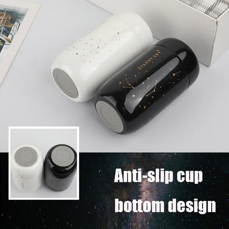 Portable Children Mini Cute Vacuum Flask Star Pocket Water Cup, Star White, Star Black