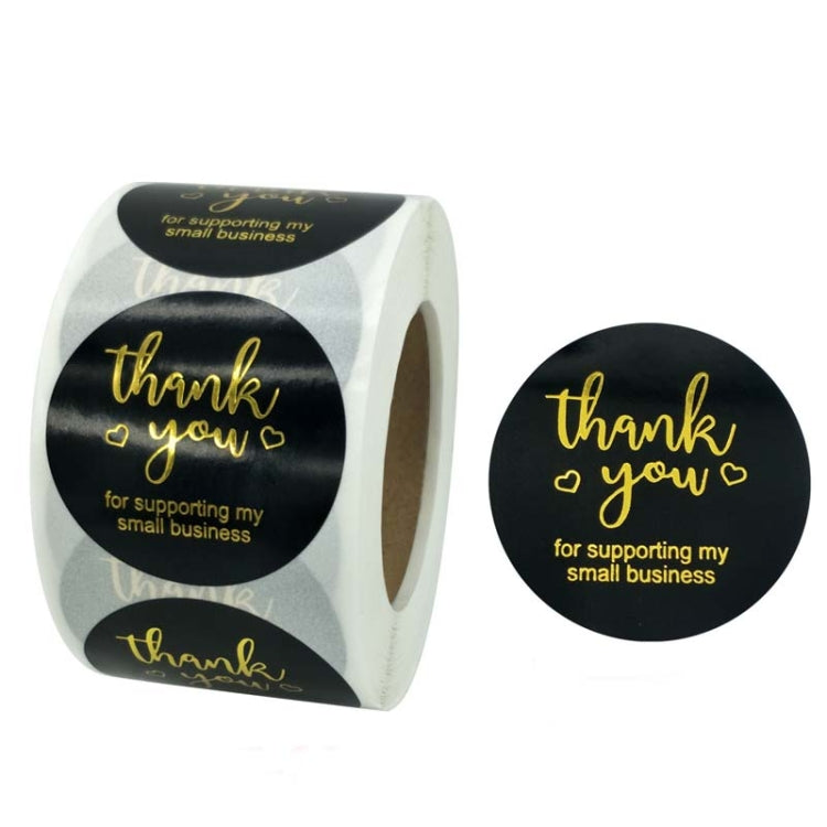 2 PCS Roll Dyeing Hot Stamping Thank You Sticker Label, 3.8cm / 1.5inch 3.8cm 1.5inch