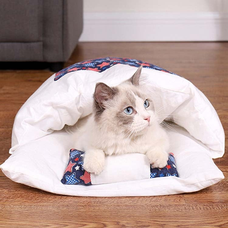 Closed Removable and Washable Cat Litter Sleeping Bag Winter Warm Dog Kennel, S, M, L