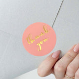 5 PCS Hot Stamping Thank You Sticker Seal Sticker Gift Wedding Decoration, C-09, C-04, C-10, C-11, C-21-25