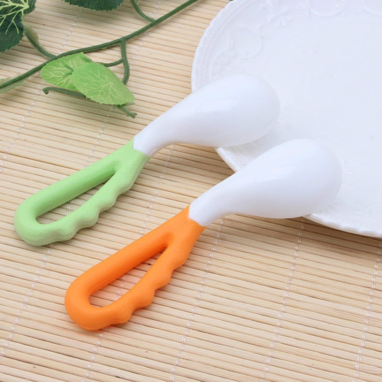 2 PCS Baby Curved Spoon Eat Spoon Baby Pacifier Feeding Spoon Solid Supplies Curved Spoon Children Tableware, Curved Spoon Curved Spoon