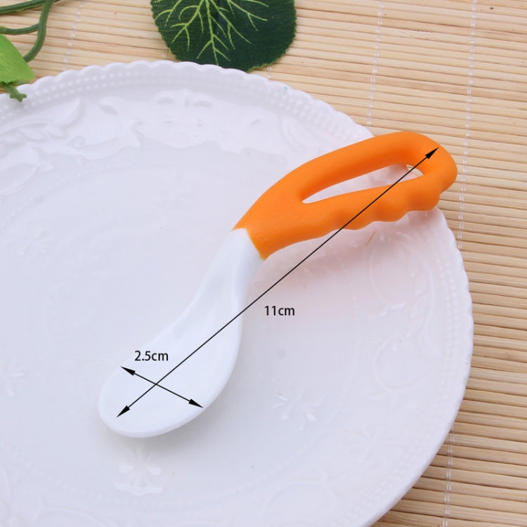 2 PCS Baby Curved Spoon Eat Spoon Baby Pacifier Feeding Spoon Solid Supplies Curved Spoon Children Tableware, Curved Spoon