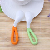 2 PCS Baby Curved Spoon Eat Spoon Baby Pacifier Feeding Spoon Solid Supplies Curved Spoon Children Tableware, Curved Spoon