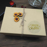 3 PCS Roll TransparentHot Gold Stickers Christmas Stickers Holiday Gift Stickers, K-21-25, K-25-25