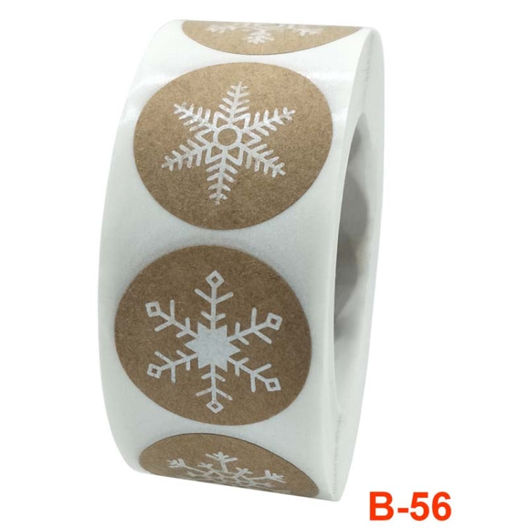 3 PCS Roll Sticker Cowhide Sticker Label Happy Christmas Decoration Label, 2.5cm / 1inch 3 PCS