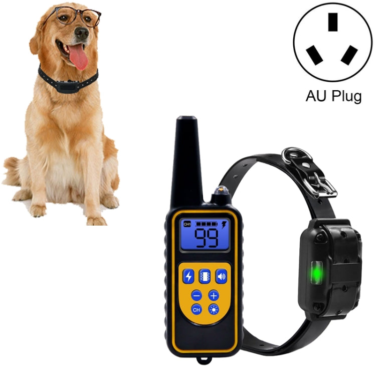 Bark Stopper Dog Training Device Dog Collar with Electric Shock Vibration Warning, US Plug, UK Plug, AU Plug, EU Plug
