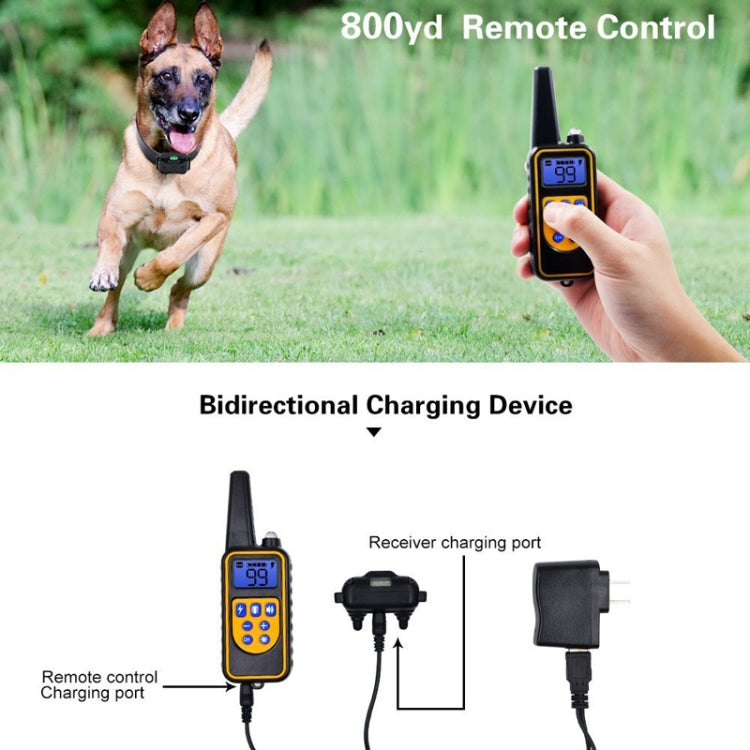 Bark Stopper Dog Training Device Dog Collar with Electric Shock Vibration Warning, US Plug, UK Plug, AU Plug, EU Plug