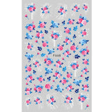 10pcs 3D Adhesive Butterfly Retro Rose Color Nail Art Sticker F-668