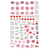 10pcs 3D Adhesive Butterfly Retro Rose Color Nail Art Sticker F-628