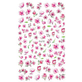 10pcs 3D Adhesive Butterfly Retro Rose Color Nail Art Sticker F-670