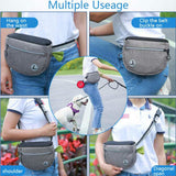 MOVEPEAK Pet Snack Bag Leash Pet Training Waist Bag Outing Dog Snack Bag