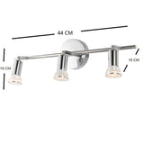 LED Chandelier Ceiling-mounted 9W Background Wall Adjustable Mirror Front Wall Light, White Light, Warm Light, Without Bulb