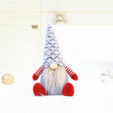Christmas Decorations Santa Claus Faceless Doll Decoration Gift, Red, Gray