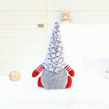 Christmas Decorations Santa Claus Faceless Doll Decoration Gift, Red, Gray