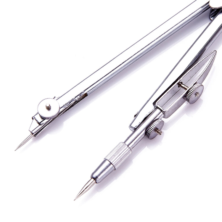 Stainless Steel Student Drawing Compass Math Geometry Tool (Included Box), Math Geometry Tool