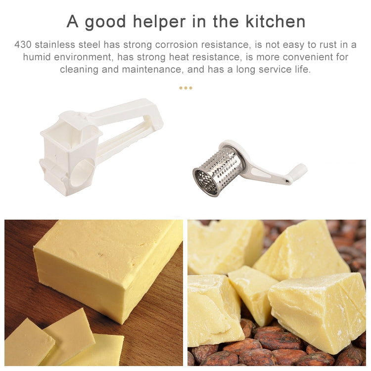 Cheese Hand-Cranked Rotary Grater Plastic Multi-Purpose Grater, Hand-Cranked Grater