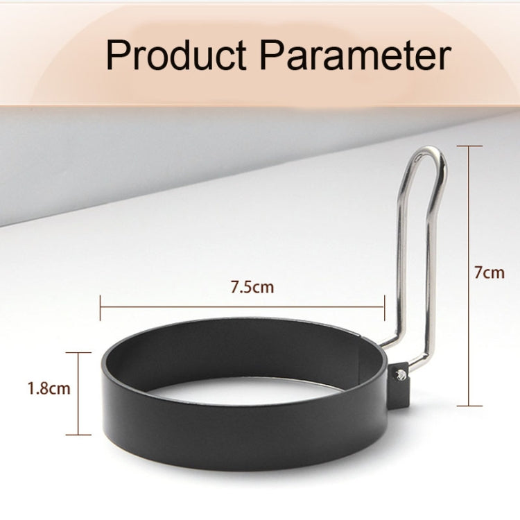 2-Pack Egg Ring Iron Spray Non-Stick Round Omelette Model Omelette Mold with Brush, 4-Pack