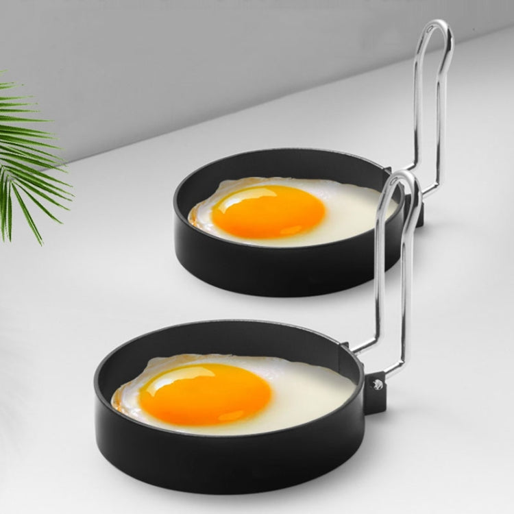 2-Pack Egg Ring Iron Spray Non-Stick Round Omelette Model Omelette Mold with Brush, 4-Pack
