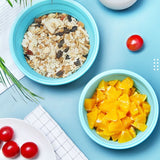 Microwave Portable Folding Lunch Box Round Silicone Lunch Box Random Colour Delivery, Capacity:350ml, 350ml, 500ml, 800ml, 1200ml