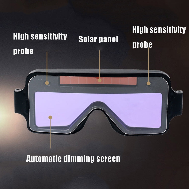 Automatic Dimming Protection Anti-Shock Argon Arc Welding Glasses, Anti-Shock