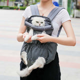 Doglemi Pet Outing Backpack Dog Shoulder Chest Bag Breathable Mesh Dog Cat Bag, M, L