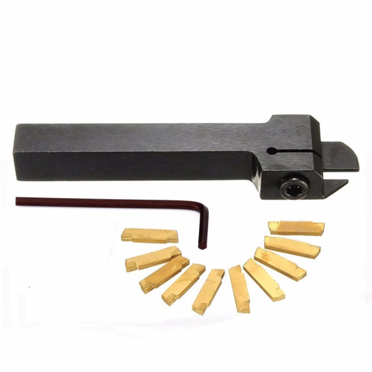 10pcs MGMN200-G Inserts + 1pc MGEHR1212-2 Lathe Turning Tool, MGMN200-G Inserts + 1pc MGEHR1212-2 Lathe