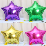 26 PCS 18 Inch Star-Shaped Aluminum Foil Balloon Holiday Domestic Aluminum Foil Balloon Decoration, Random Color Delivery, Aluminum Foil Balloon