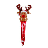 20 PCS 24 Inch Christmas Inflatable Stick Cane Candy Elk Head Handheld Balloon Aluminum Film Material Decoration Balloon, Crutch, Deer Head Deer Head