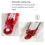 20 PCS 24 Inch Christmas Inflatable Stick Cane Candy Elk Head Handheld Balloon Aluminum Film Material Decoration Balloon, Crutch, Deer Head