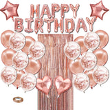 Rose Gold Balloon Decoration Set Birthday Party Decoration Supplies Party Decoration, Rose Gold Balloon Decoration Set