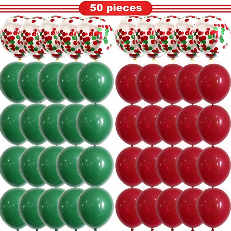 1 Set Christmas Red Green Confetti Balloon Set Merry Christmas Christmas Party Decorations, Christmas Party Decorations Christmas Party Decorations