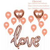 1 Set LOVE Aluminum Foil Balloon Decoration Set Wedding Wedding Wedding Venue Layout Balloons, Style:LOVE + 2 Heart Shape + 5 Sequins 5 Latex, LOVE + 2 Heart Shape + 10 Latex, LOVE + 2 Heart Shape + 10 Sequins, LOVE + 2 Heart Shape + 5 Sequins 5 Latex