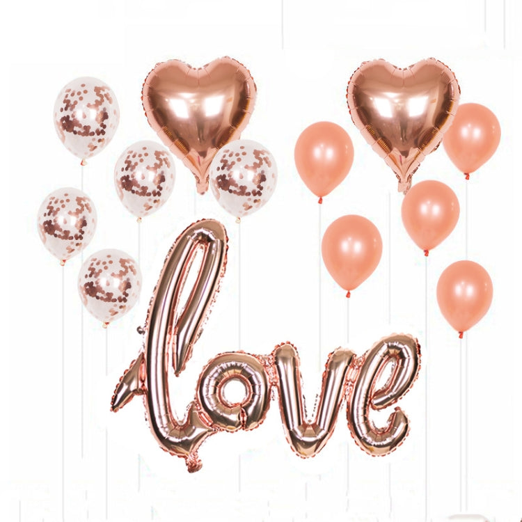 1 Set LOVE Aluminum Foil Balloon Decoration Set Wedding Wedding Wedding Venue Layout Balloons, Style:LOVE + 2 Heart Shape + 5 Sequins 5 Latex, LOVE + 2 Heart Shape + 10 Latex, LOVE + 2 Heart Shape + 10 Sequins, LOVE + 2 Heart Shape + 5 Sequins 5 Latex LOVE + 2 Heart Shape + 5 Sequins 5 Latex