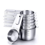 7 in 1 304 Stainless Steel Measuring Cup Set Baking Tools, 7 in 1 Measuring Spoon