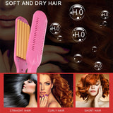 220V Professional Ceramic Corrugated Curling Iron, Blue, Pink, Red, Rose red, White