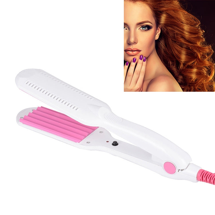 220V Professional Ceramic Corrugated Curling Iron, Blue, Pink, Red, Rose red, White White