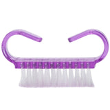 10 PCS Cleaning Brush Tools Nail Art Care Manicure Pedicure Remove Dust Small Angle Clean Brushes Purple