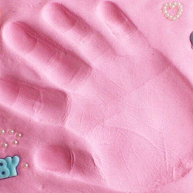 3 PCS Baby Care Air Dry Soft Clay Baby Hand and Foot Inkpad, Blue, Green, Pink, Purple, Orange, Red, White, Yellow