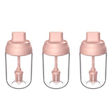 3 PCS Macaron Ribbon Moisture-Proof Lid Spoon One Seasoning Jar Glass Seasoning Bottle with Label, Seasoning Bottle, Honey Bottle, Brush Oil Bottle
