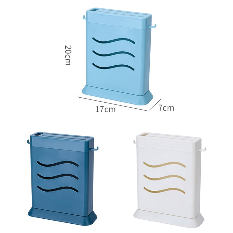 Kitchen Multifunctional Three-Hole Invisible Knife Holder Hollow Drain Kitchenware Storage Rack