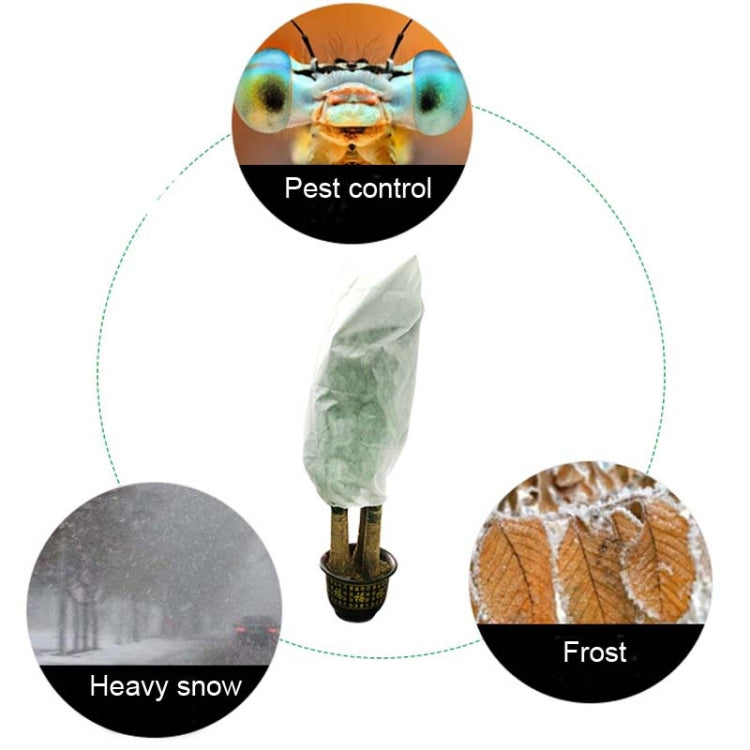 2 PCS Plant Freeze-Proof Cover Autumn And Winter Cold-Proof Tree Cover Non-Woven Plant Antifreeze Bag, 0.8mx1.2m, 0.6mx0.8m, 1.2x1.8m, 0.8mx1m