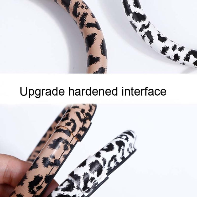 Wrist Ring PU Leather Card Case Key Chain Coin Purse, Coffee Leopard, White Leopard, Black, White Snake, Black Snake