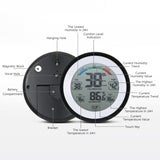TS-S93 Multifunctional Digital Thermometer Hygrometer Temperature Humidity Meter, Max Min Value Trend Display C/Funit