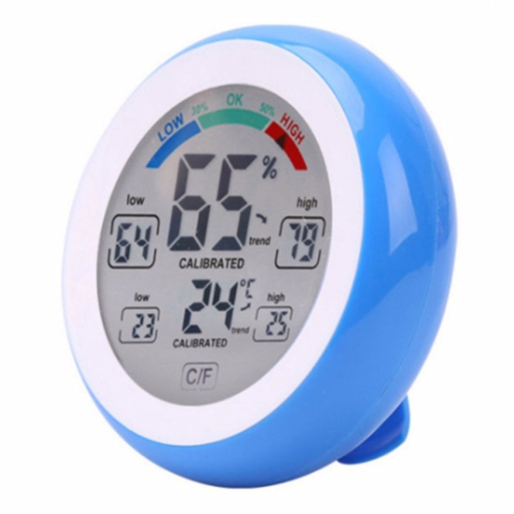 TS-S93 Multifunctional Digital Thermometer Hygrometer Temperature Humidity Meter, Max Min Value Trend Display C/Funit Blue