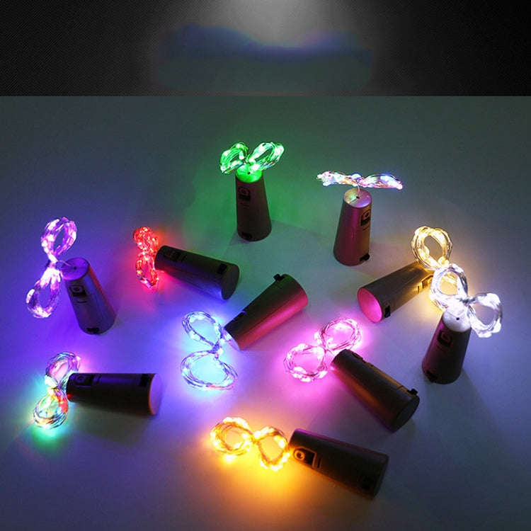 10 PCS LED Wine Bottle Cork Copper Wire String Light IP44 Waterproof Holiday Decoration Lamp, 1m 10LEDs, 2m 20LEDs