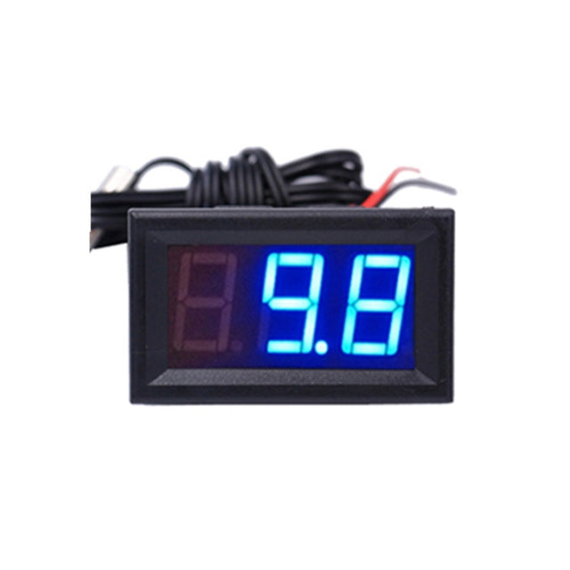50~110C LED Temperature meter Detector Sensor Probe 12V Digital Thermometer Monitor Tester Blue